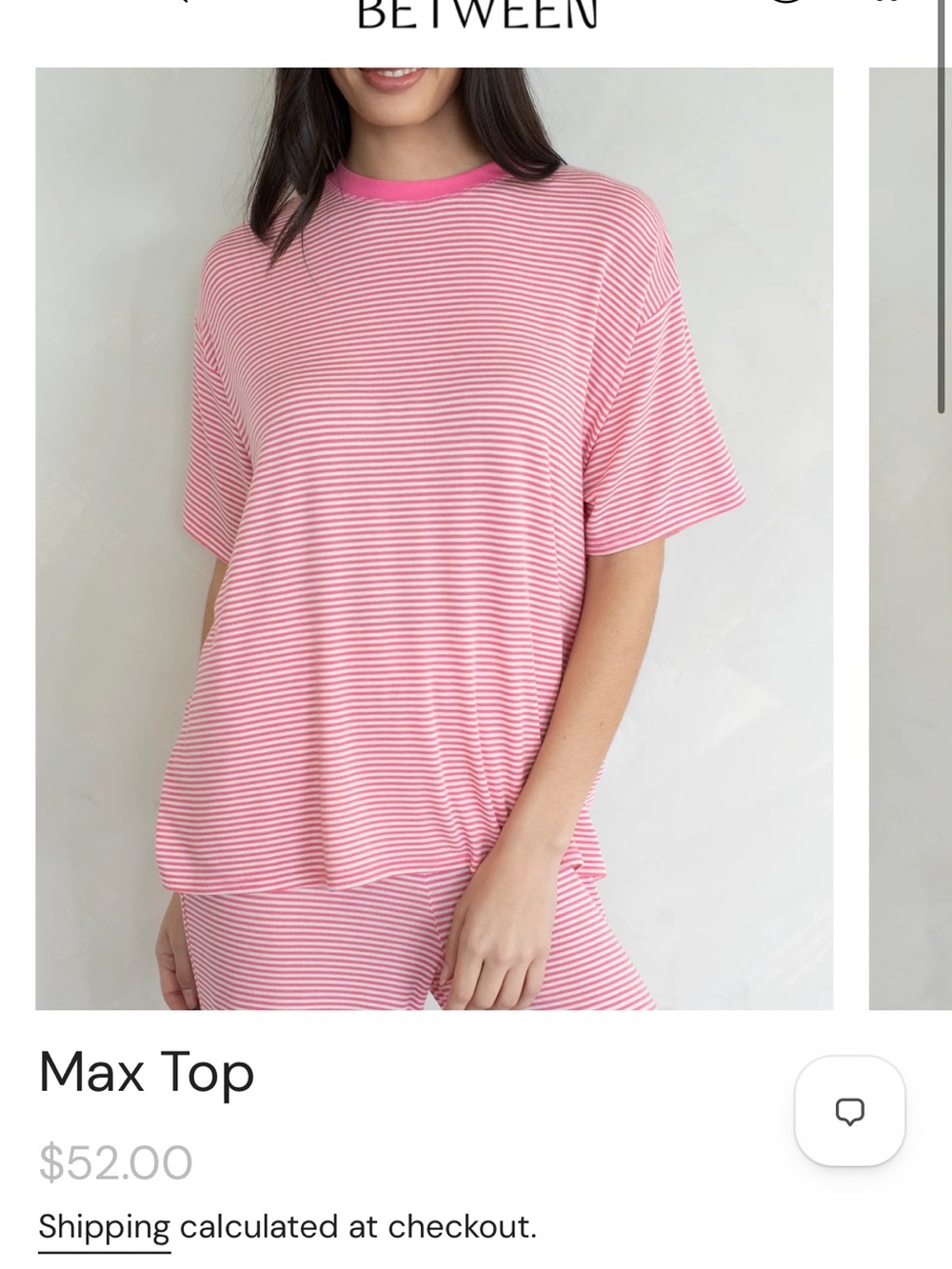 Things Between Pink Striped Set